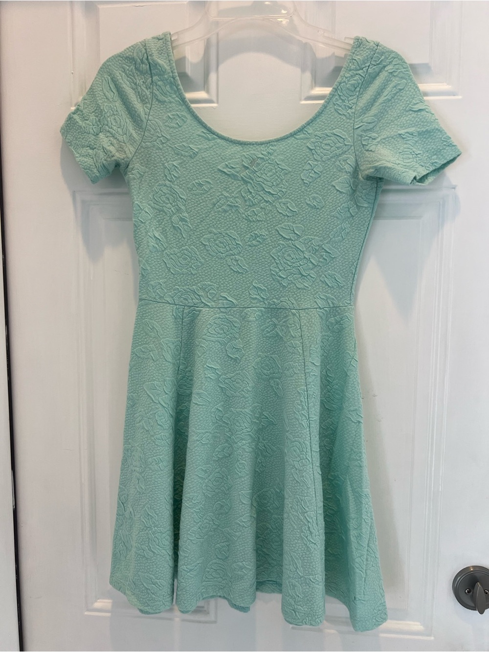 DIVIDED by H&M Sundress Dress XS Short Sleeve Mint Green Fit & Flare #954